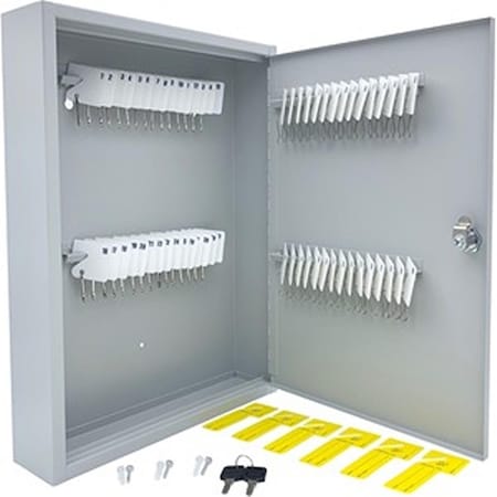 Plomeria Slotted Heavy Duty Key Cabinet, Grey PL3739167